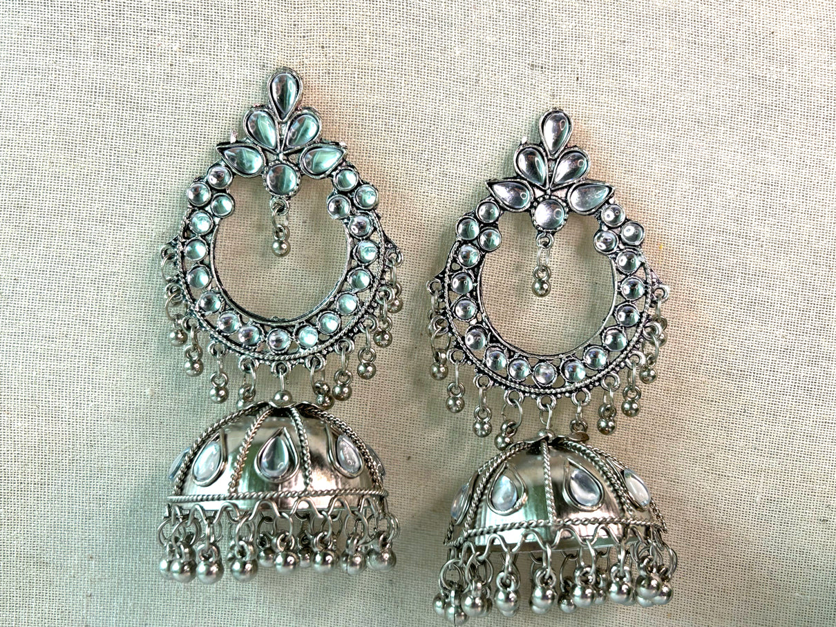 Sona - Lightweight Oxidised Jhumka