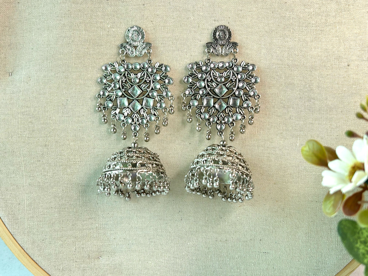 Sargam - Lightweight Oxidised Jhumka