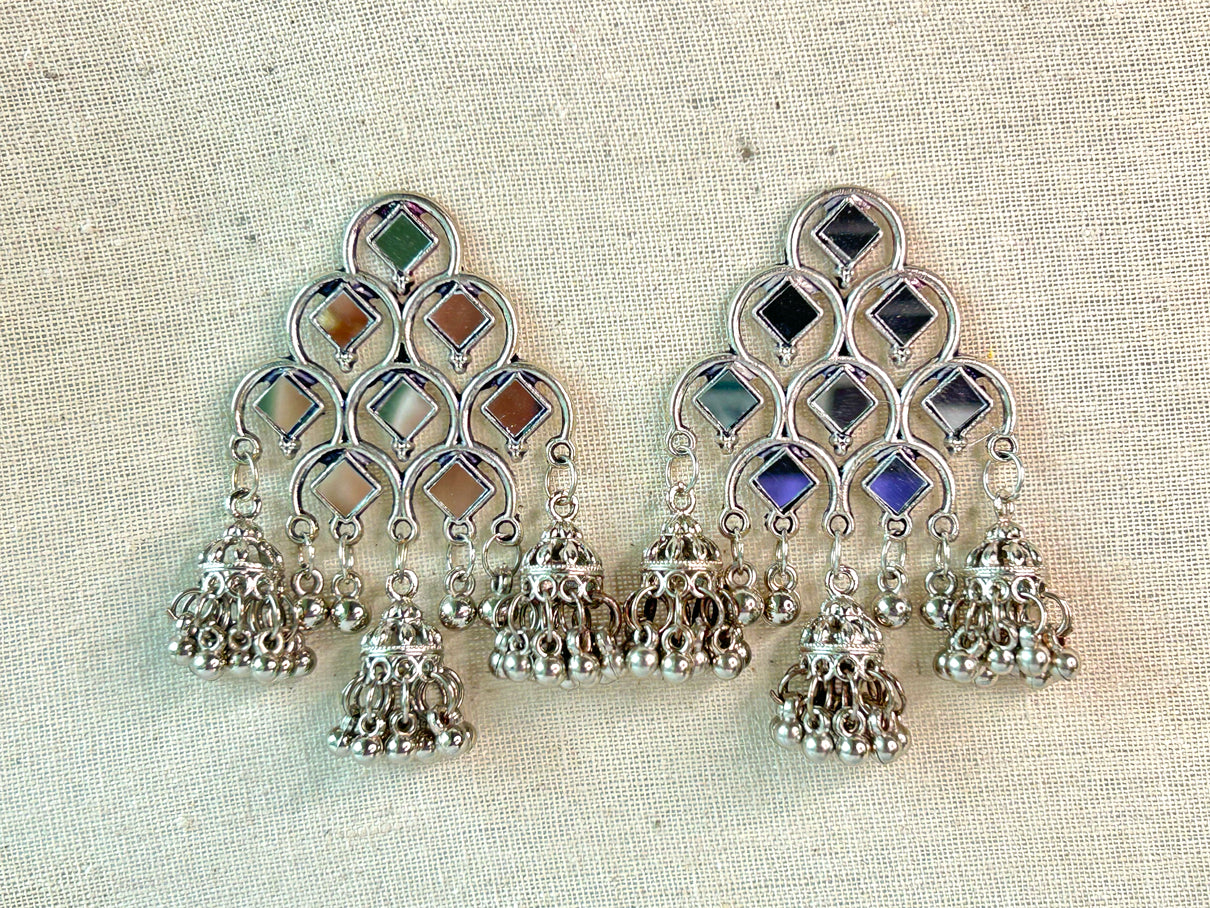 Nakaab - Lightweight Oxidised Jhumka