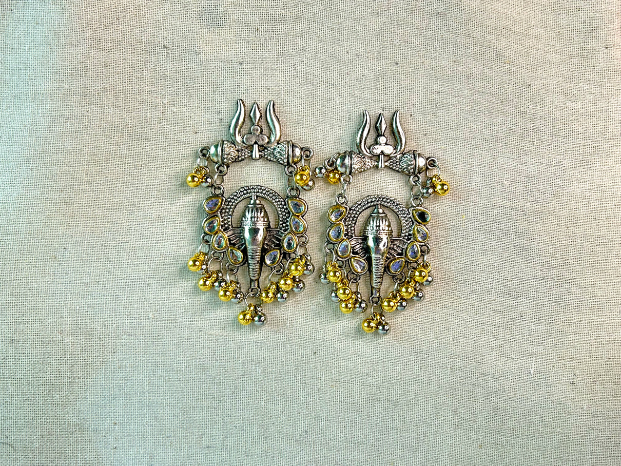 Trishul Ganesha Big Studs
