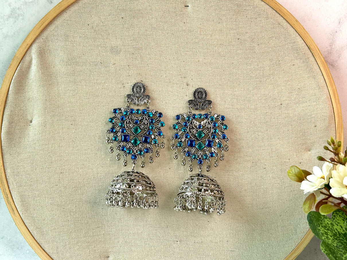 Sargam - Lightweight Oxidised Jhumka