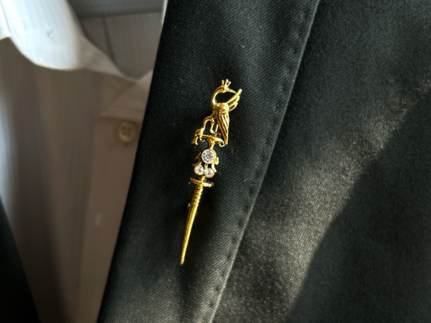 Antique Sword Brooch Pin
