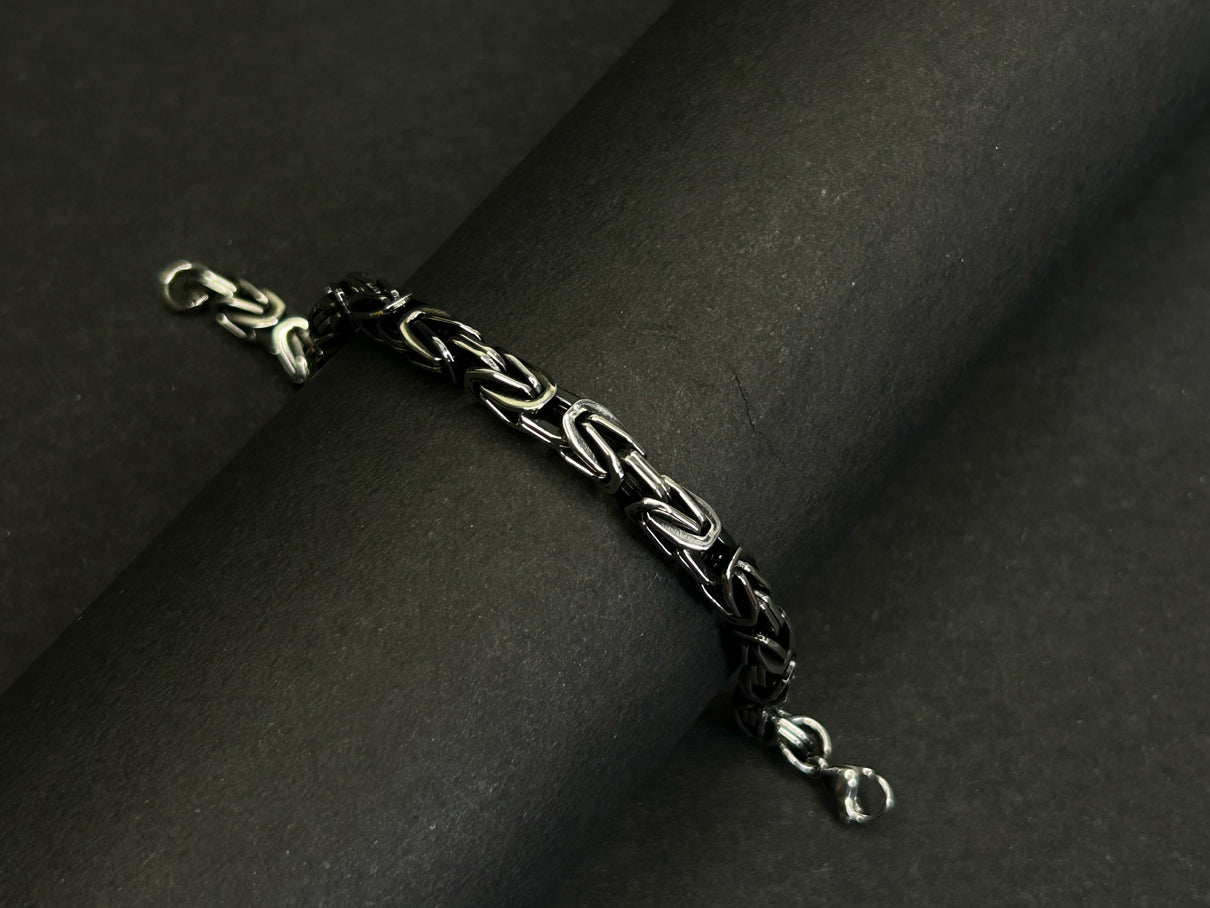 Black Link Chain Bracelet