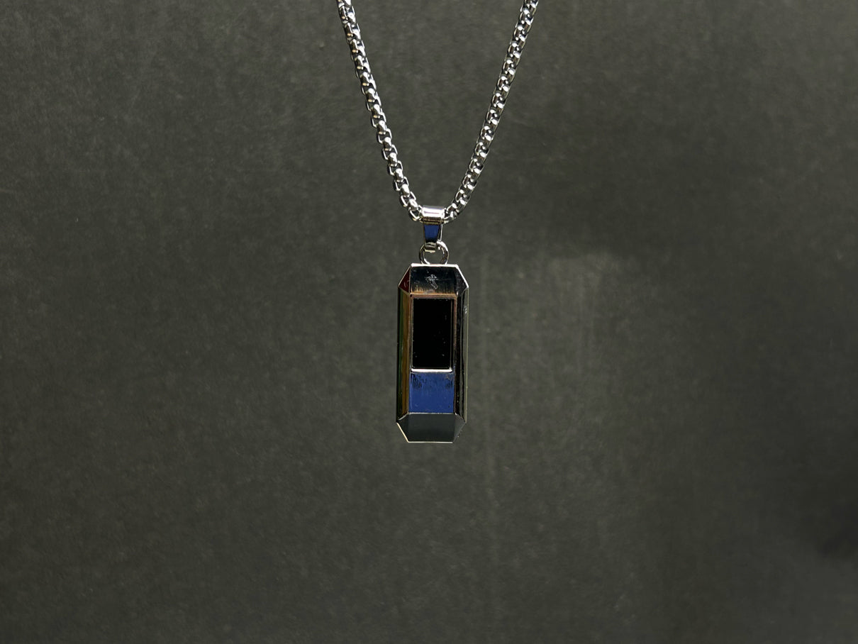 Black Blade Pendant Necklace