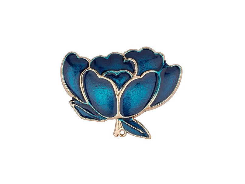Blue Lotus Brooch