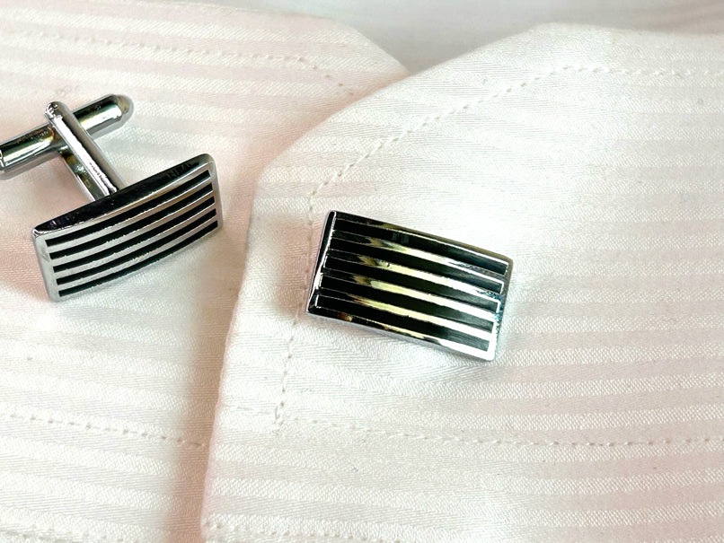 Men’s Modern Bar Design Cufflinks