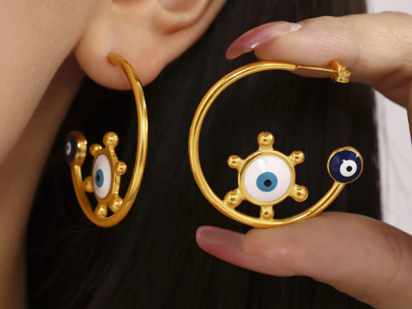 Auri Evil Eye Earrings