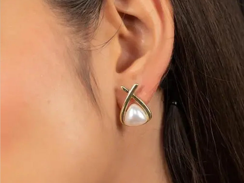 Entangled In Love Golden Studs