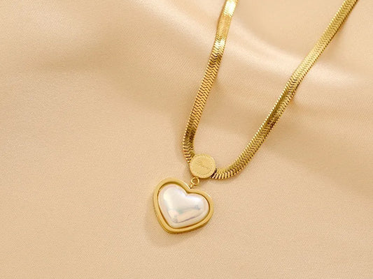 Iris Heart Necklace