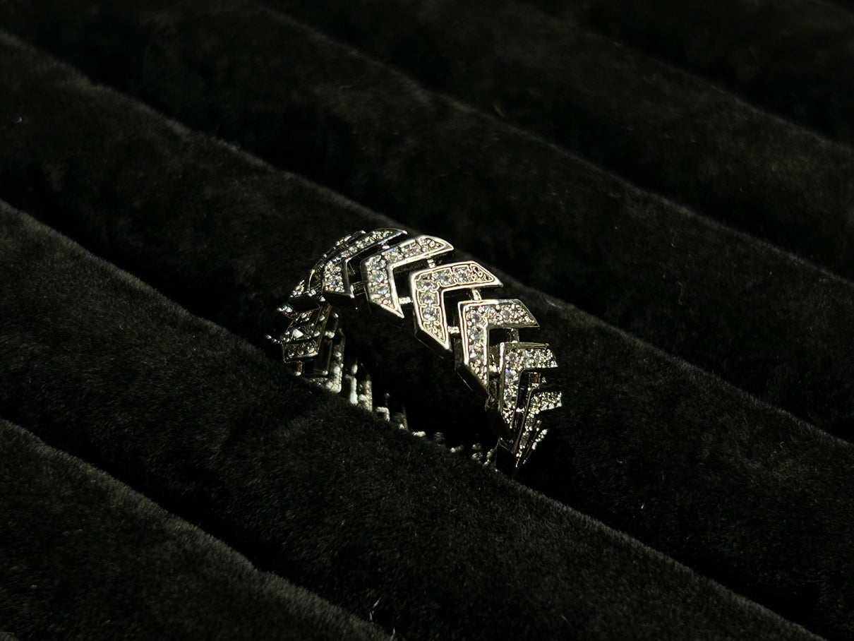 Zipper Cuban Ring