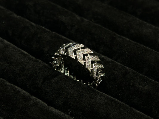Zipper Cuban Ring
