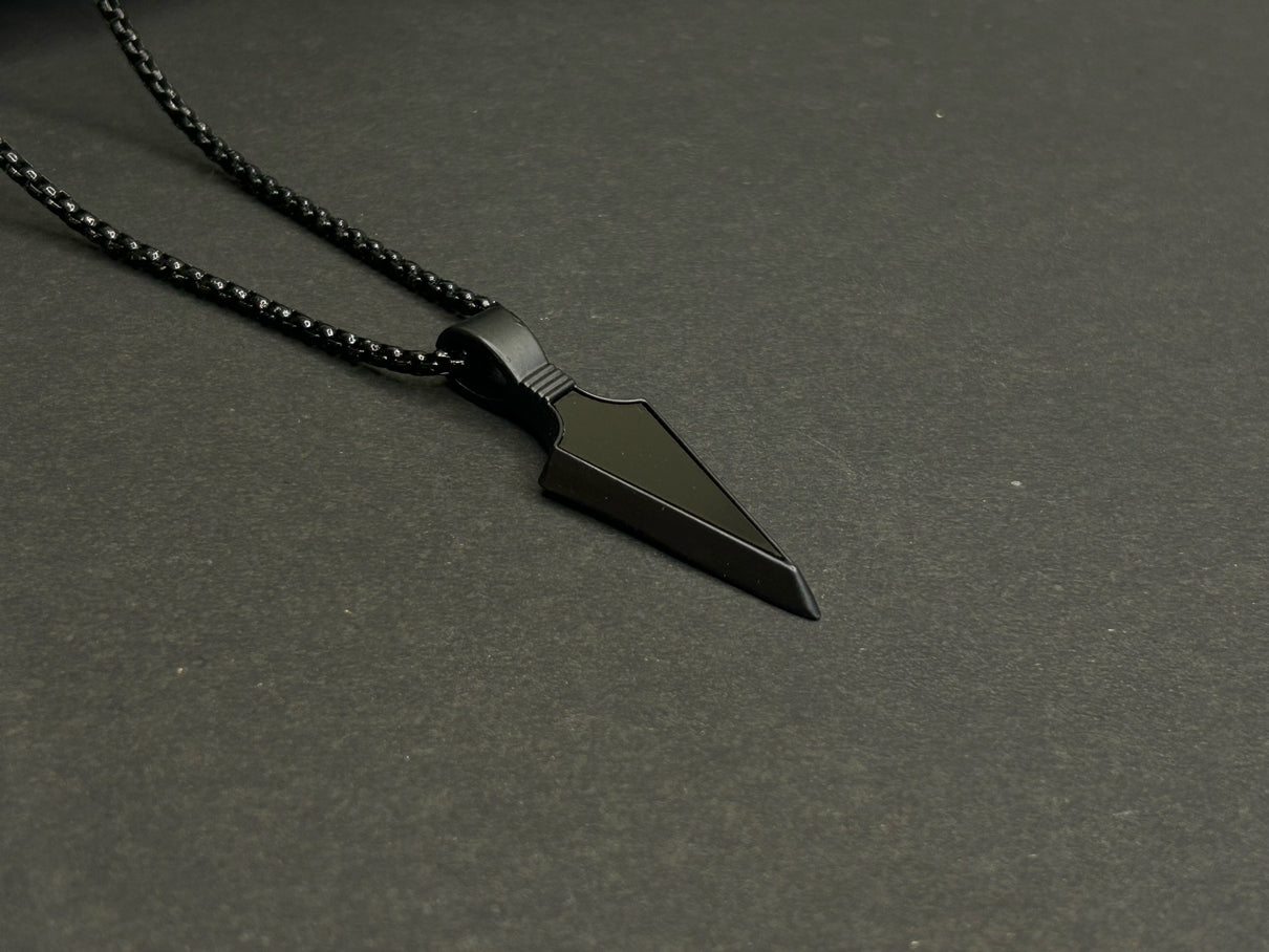 Black Arrowhead Pendant