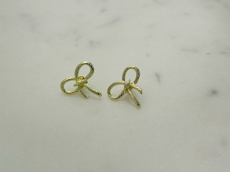 Golden Bow studs