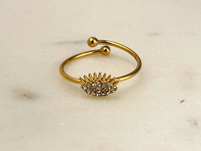 Evil Eye Ring (Adjustable)