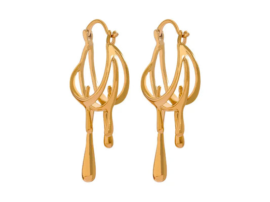 Liora Gold Drip Earrings