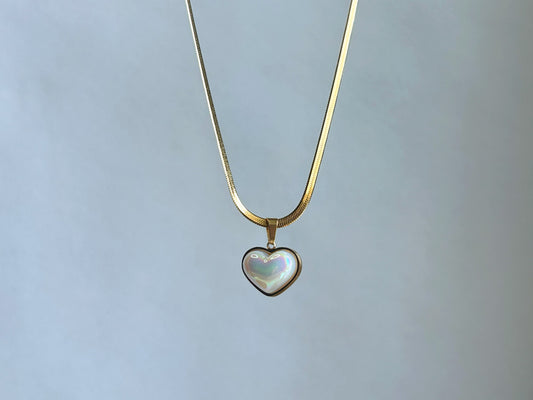 Iris Heart Necklace