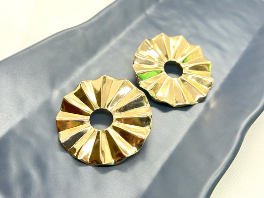 Geometric Circles - Statement Earrings