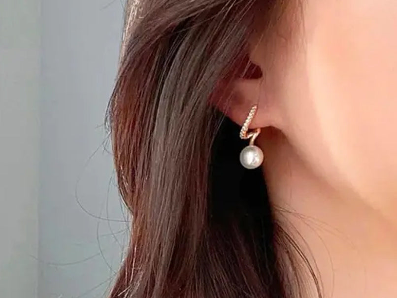 Spiral Pearl Studs